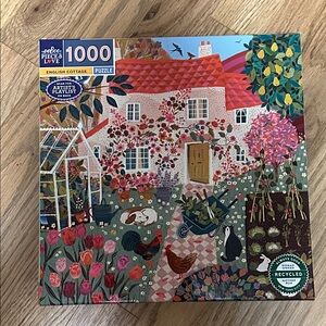 eeBoo English Cottage 1000 piece Puzzle